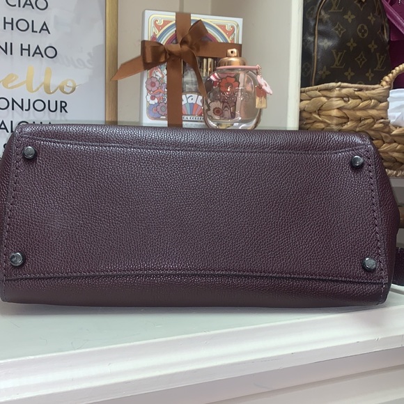 🎄🎁NWT, Coach Fulton satchel in o blood/ pewter hardware . - Picture 6 of 10